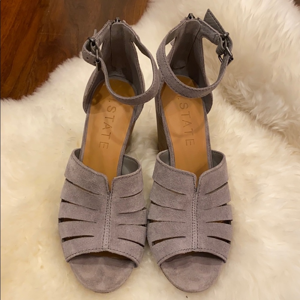 Gray sandals